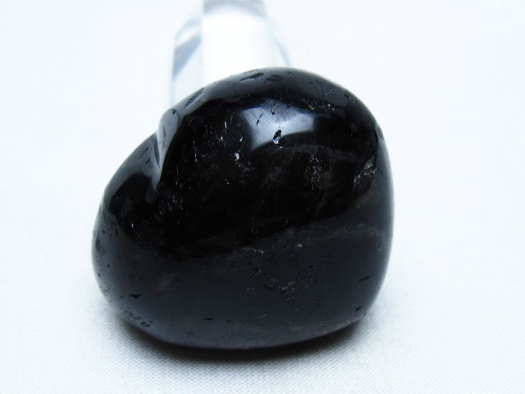 モリオン 純天然 黒水晶 ハート 置物 [t375-5495] 2枚目