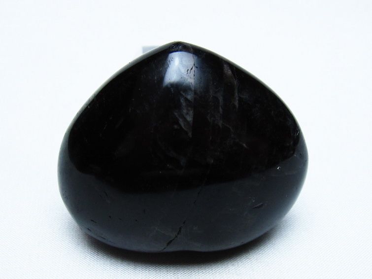 モリオン 純天然 黒水晶 ハート 置物 [t375-5531] 3枚目