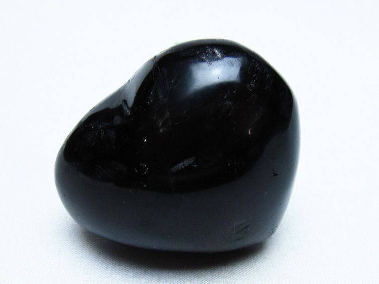 モリオン 純天然 黒水晶 ハート 置物 [t375-5532] 2枚目