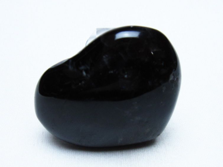 モリオン 純天然 黒水晶 ハート 置物 [t375-5536] 2枚目