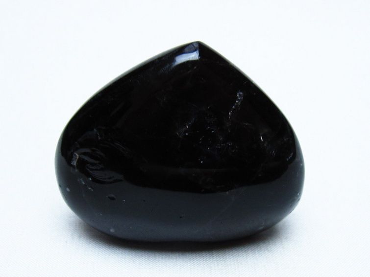 モリオン 純天然 黒水晶 ハート 置物 [t375-5536] 3枚目