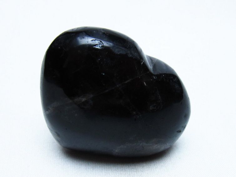 モリオン 純天然 黒水晶 ハート 置物 [t375-5538] 3枚目