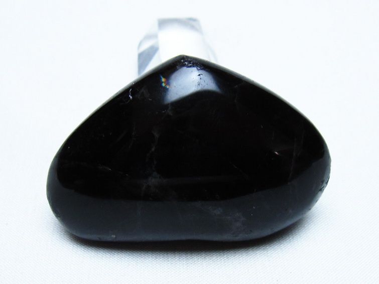 モリオン 純天然 黒水晶 ハート 置物 [t375-5542] 3枚目
