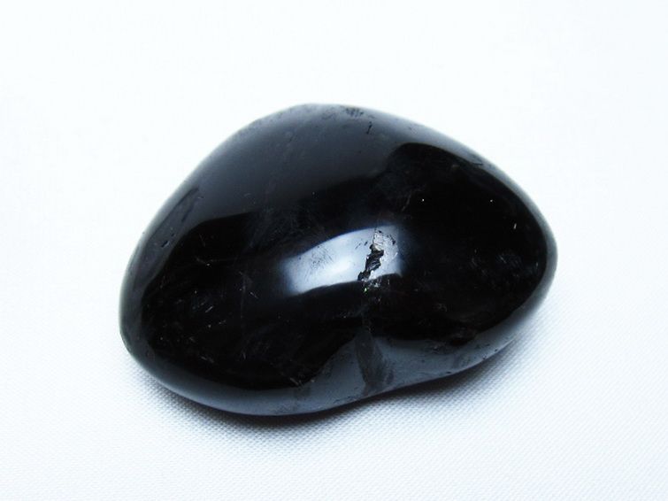 モリオン 純天然 黒水晶 ハート 置物 [t375-5543] 1枚目