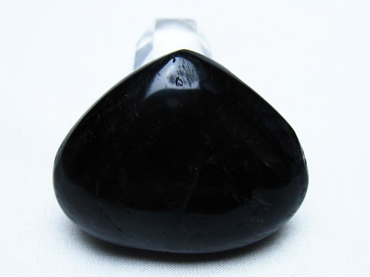 モリオン 純天然 黒水晶 ハート 置物 [t375-5543] 3枚目