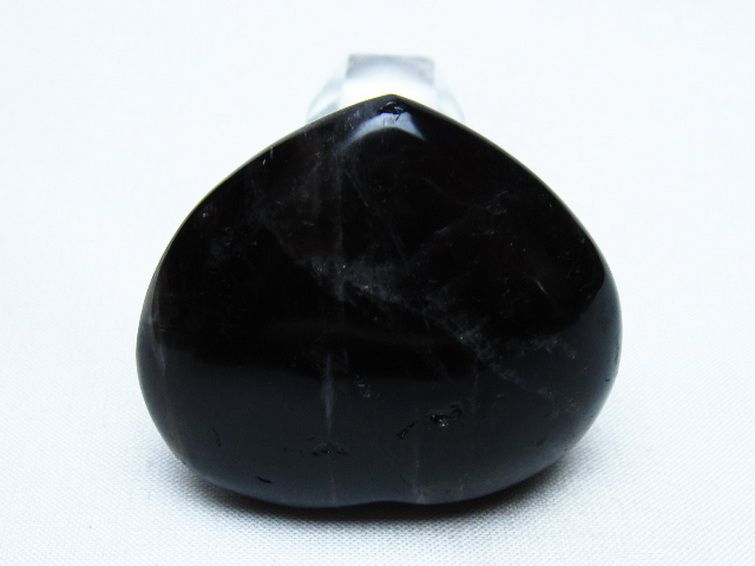 モリオン 純天然 黒水晶 ハート 置物 [t375-5546] 3枚目