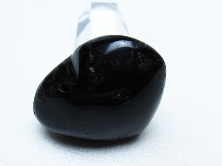 モリオン 純天然 黒水晶 ハート 置物 [t375-5556] 2枚目
