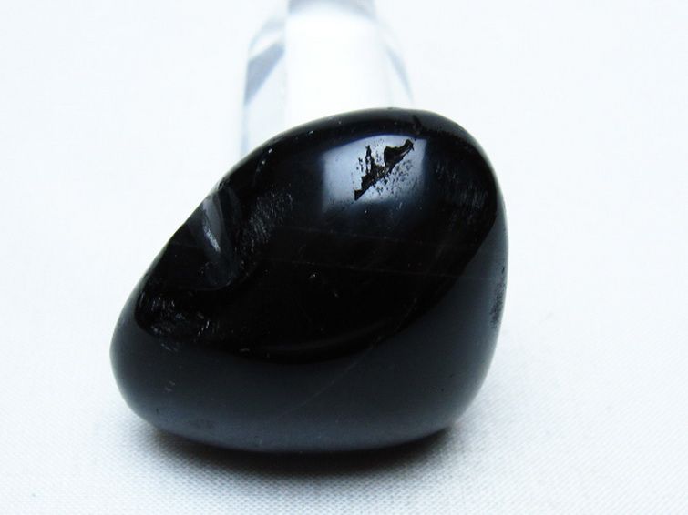 モリオン 純天然 黒水晶 ハート 置物 [t375-5557] 2枚目