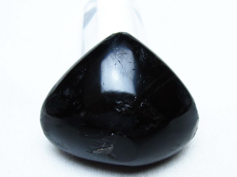 モリオン 純天然 黒水晶 ハート 置物 [t375-5557] 3枚目