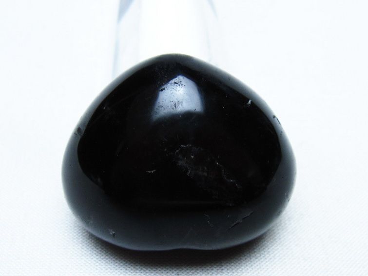 モリオン 純天然 黒水晶 ハート 置物 [t375-5559] 3枚目