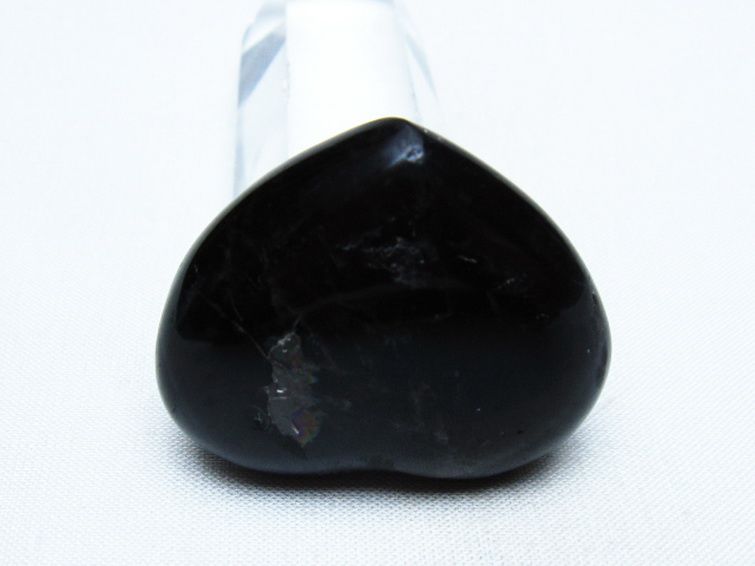モリオン 純天然 黒水晶 ハートシェイプ 原石 [t375-5566] 3枚目