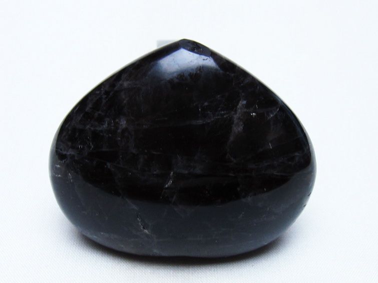 モリオン 純天然 黒水晶 ハート 置物 [t375-5763] 3枚目
