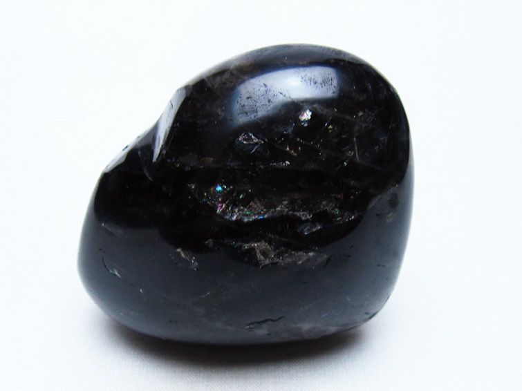 モリオン 純天然 黒水晶 ハート 置物 [t375-5769] 2枚目