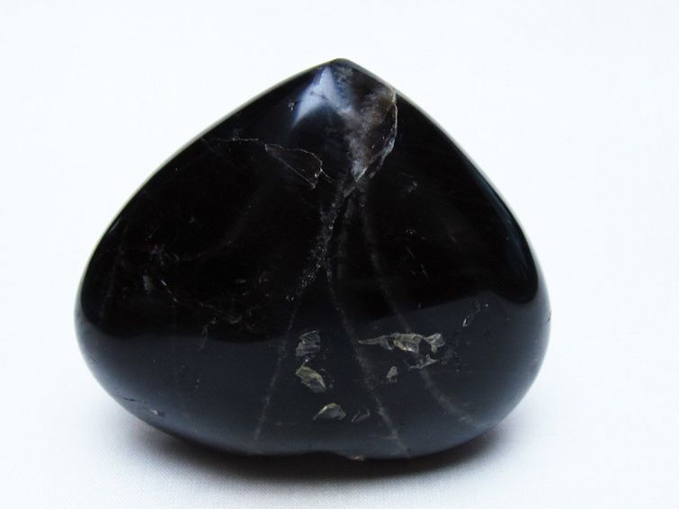 モリオン 純天然 黒水晶 ハート 置物 [t375-5770] 3枚目