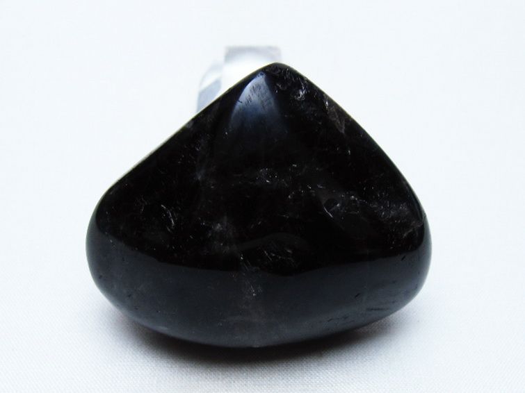 モリオン 純天然 黒水晶 ハート 置物 [t375-5783] 3枚目