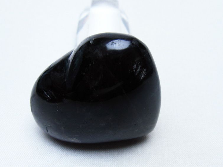 モリオン 純天然 黒水晶 ハート 置物 [t375-5803] 2枚目