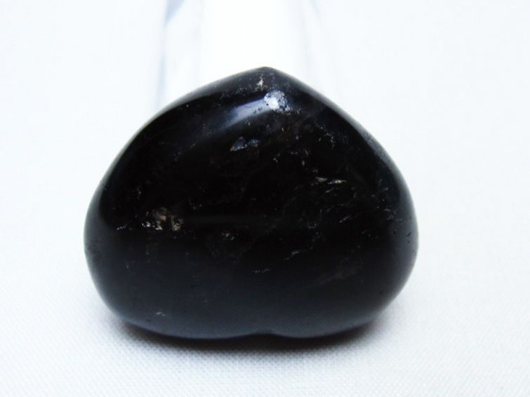 モリオン 純天然 黒水晶 ハート 置物 [t375-5828] 3枚目