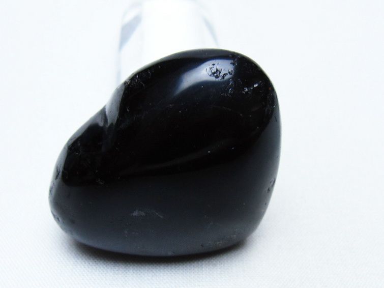モリオン 純天然 黒水晶 ハート 置物 [t375-5834] 2枚目