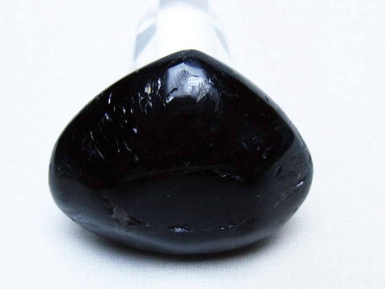 モリオン 純天然 黒水晶 ハート 置物 [t375-5842] 3枚目