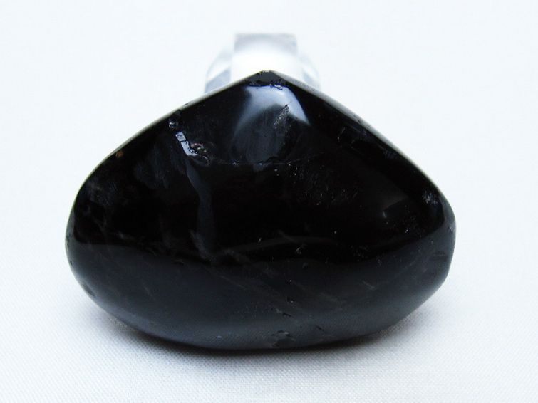 モリオン 純天然 黒水晶 ハートシェイプ 原石 [t375-5846] 3枚目