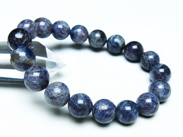 スーパーセブンアイオライト ブレスレット 11mm [T378-4280] 1枚目