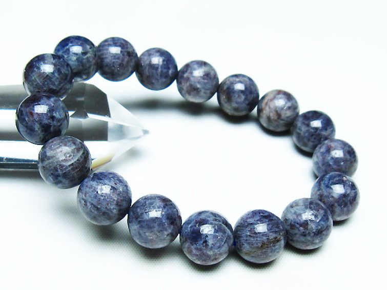 スーパーセブンアイオライト ブレスレット 12mm [t378-4282] 1枚目