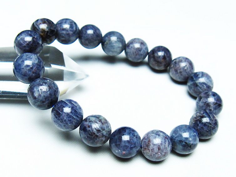 スーパーセブンアイオライト ブレスレット 12mm [T378-4283] 1枚目