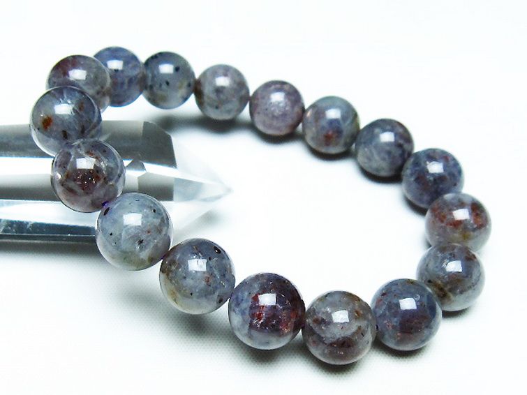 スーパーセブンアイオライト ブレスレット 12mm [T378-4290] 1枚目