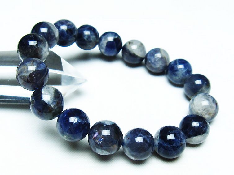 スーパーセブンアイオライト ブレスレット 12mm [T378-4361] 1枚目