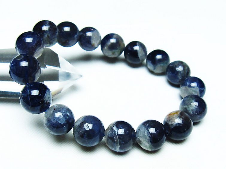 スーパーセブンアイオライト ブレスレット 12mm [t378-4363] 1枚目