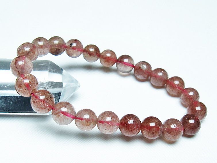 アフリカンストロベリークォーツ ブレスレット 9mm [T381-2221] 1枚目