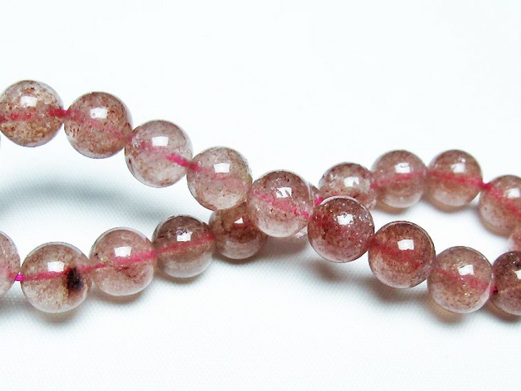 アフリカンストロベリークォーツ ブレスレット 9mm [T381-2221] 2枚目