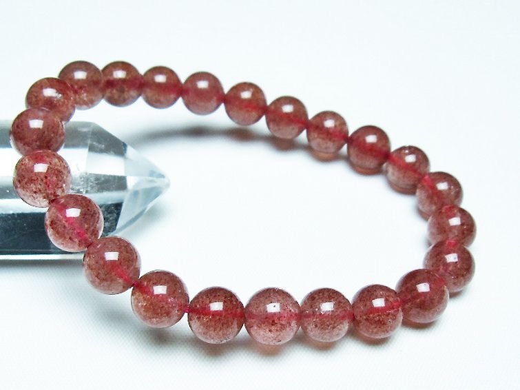 アフリカンストロベリークォーツ ブレスレット 9mm [T381-2350] 1枚目