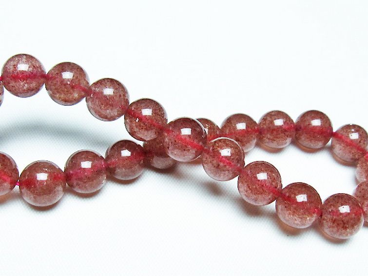 アフリカンストロベリークォーツ ブレスレット 9mm [T381-2350] 2枚目