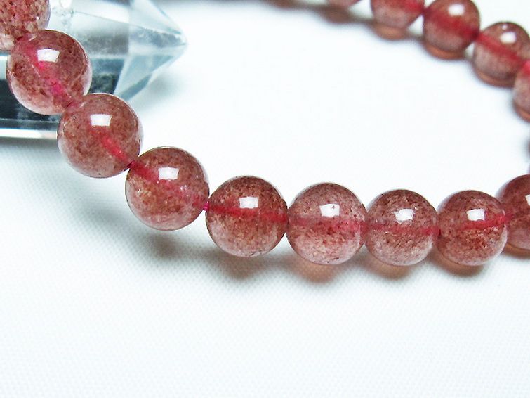 アフリカンストロベリークォーツ ブレスレット 9mm [T381-2350] 3枚目