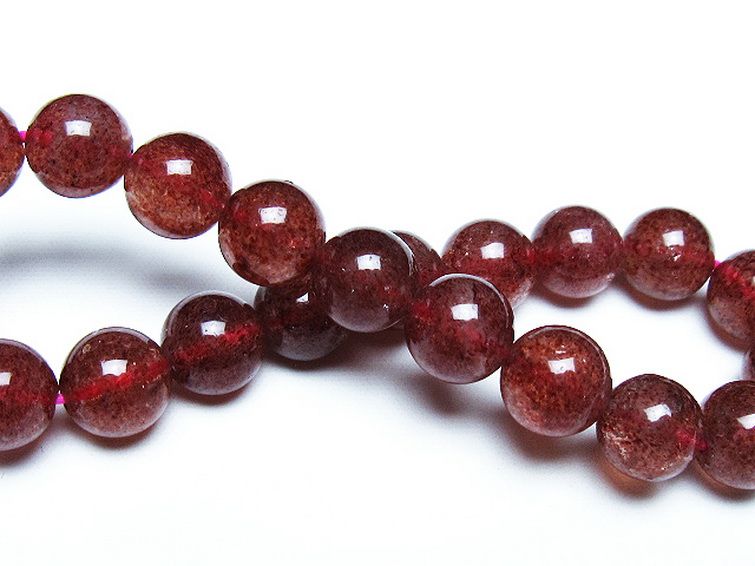 アフリカンストロベリークォーツ ブレスレット 9mm [T381-2391] 2枚目