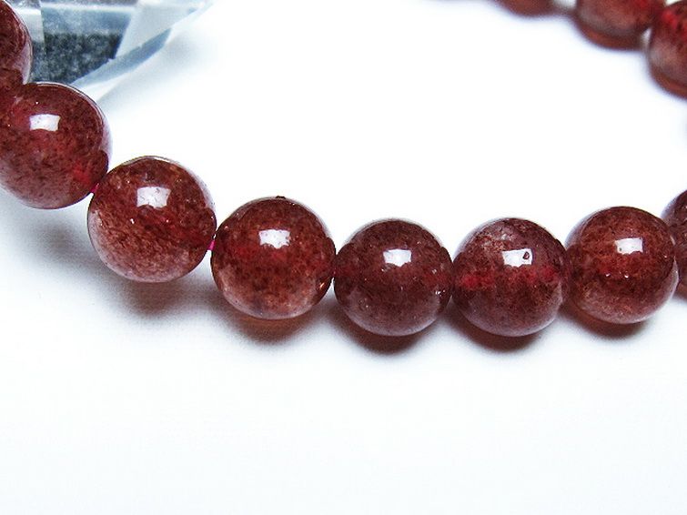 アフリカンストロベリークォーツ ブレスレット 9mm [T381-2391] 3枚目