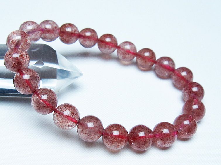 アフリカンストロベリークォーツ ブレスレット 10mm [T381-2539] 1枚目