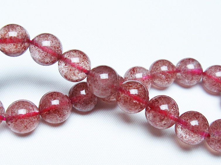 アフリカンストロベリークォーツ ブレスレット 10mm [T381-2539] 2枚目