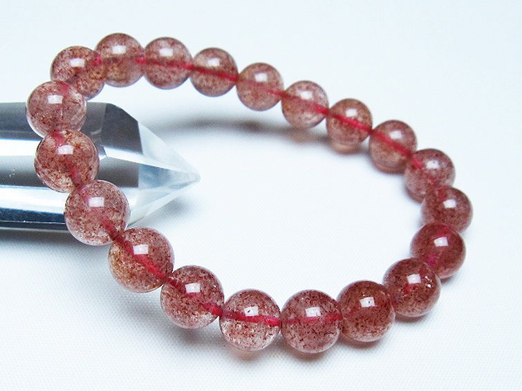 アフリカンストロベリークォーツ ブレスレット 10mm [T381-2547] 1枚目