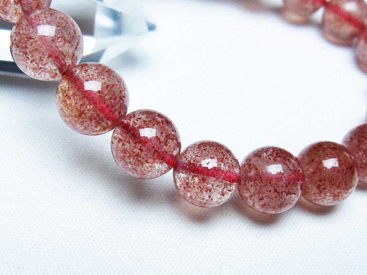 アフリカンストロベリークォーツ ブレスレット 10mm [T381-2547] 3枚目