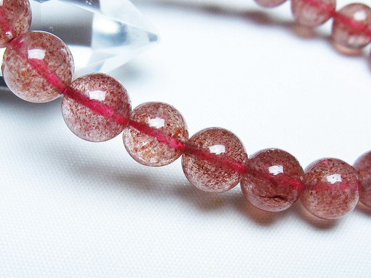 アフリカンストロベリークォーツ ブレスレット 9mm [T381-2562] 3枚目