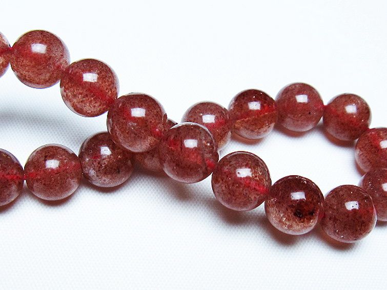 アフリカンストロベリークォーツ ブレスレット 10mm [T381-2597] 2枚目