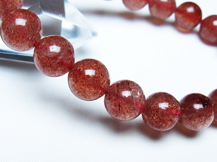 アフリカンストロベリークォーツ ブレスレット 10mm [T381-2597] 3枚目