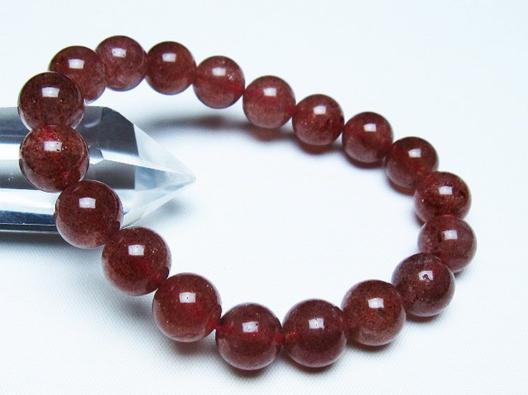 アフリカンストロベリークォーツ ブレスレット 11mm [T381-2601] 1枚目