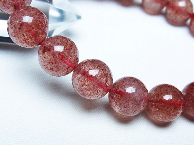 アフリカンストロベリークォーツ ブレスレット 11mm [T381-2602] 3枚目