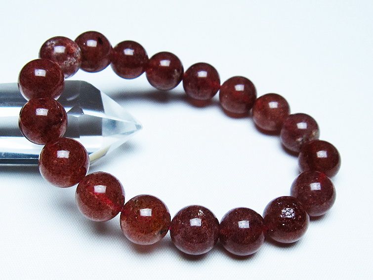 アフリカンストロベリークォーツ ブレスレット 12mm [T381-2606] 1枚目