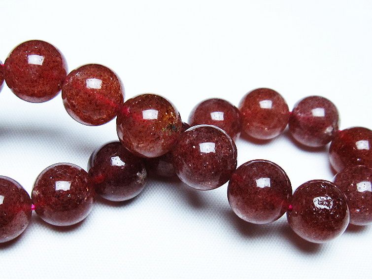 アフリカンストロベリークォーツ ブレスレット 12mm [T381-2606] 2枚目