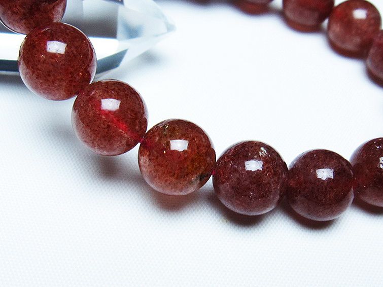 アフリカンストロベリークォーツ ブレスレット 12mm [T381-2606] 3枚目