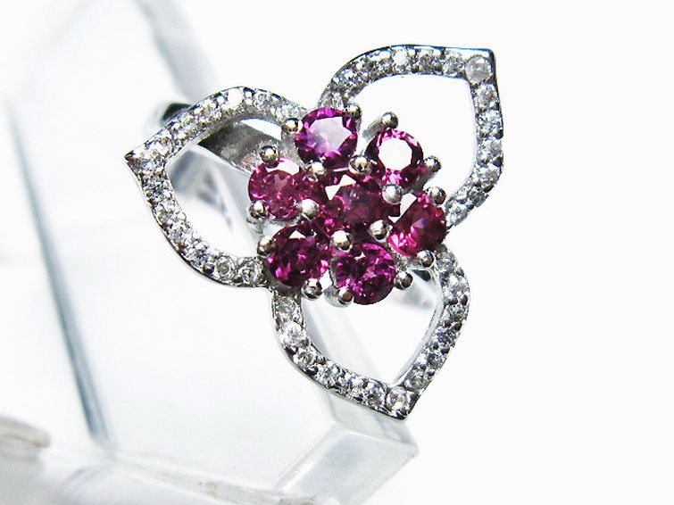 キャンディピンク ガーネット 指輪 (12号) [t384-1471] 3枚目